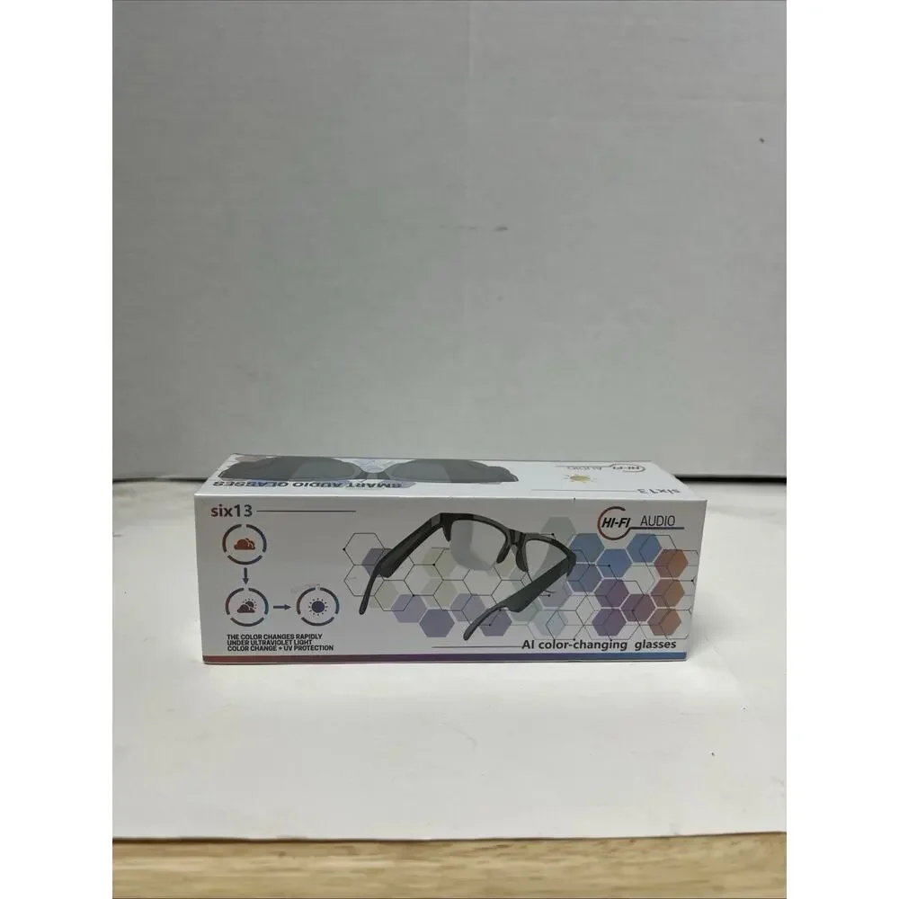 Six13 Smart Audio Glasses Bluetooth AI Transition Hi-Fi Audio UV Protection